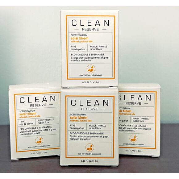 Clean Reserve Solar Bloom 2-Pack – Rollerball Perfume, 0.1 fl oz Each - Picture 1 of 2